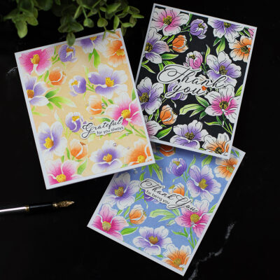 New Alex Syberia Press Plates – Charming Floral Background