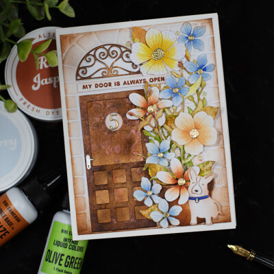 Adorable Floral HandmadeCard- Atenew Flower Arch