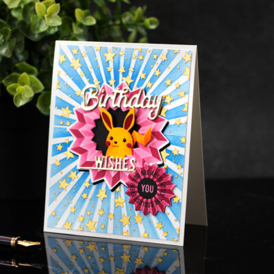 DIY Pikachu Cards | SSS Peeking Rabbit & Layered Rossete