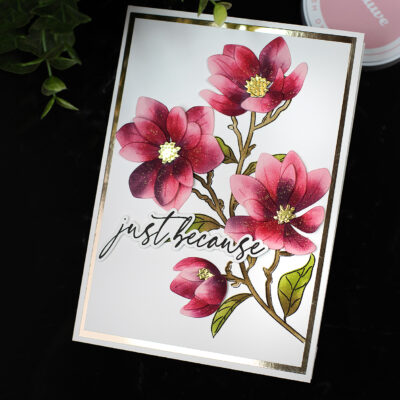 Soft Velvet Ink Blending | Altenew Magnificent Magnolias