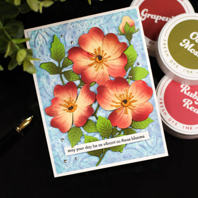 Stunning Embossing Folder Idea| Altenew Prairie Roses