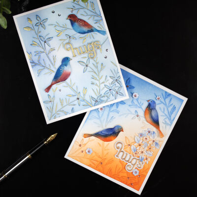 SSS Bold Bird Branches Embossing Folder
