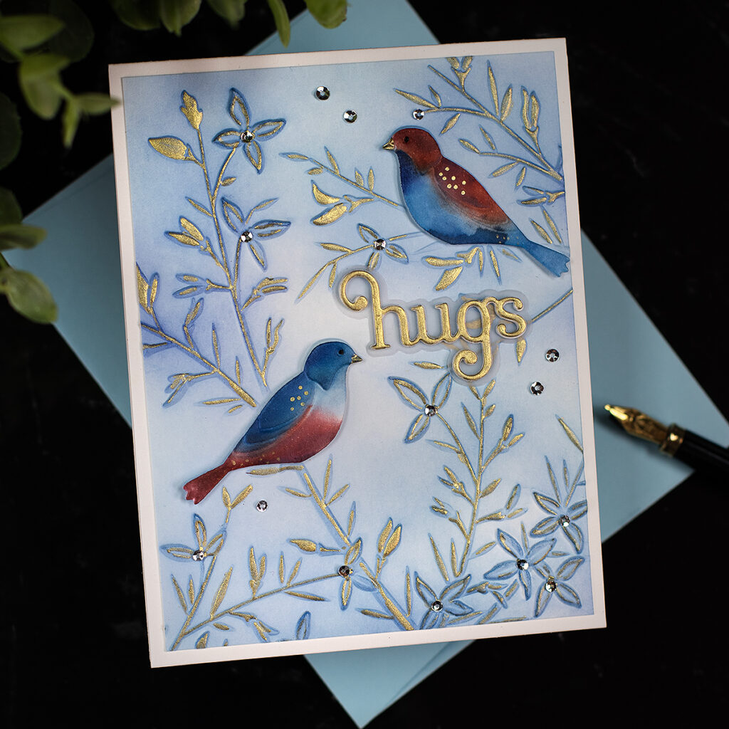 Simon Says Stamp Bold Bird Branches Embossing Folder