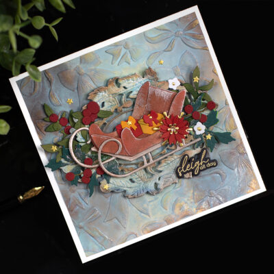 Textured Holiday Cheer | Altenew Timeless Sled Card Inspiration