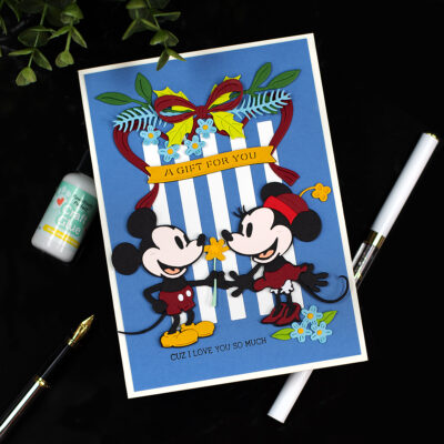Cardmaking with a Legend | Spellbinders Minnie Mickey Mouse Duo