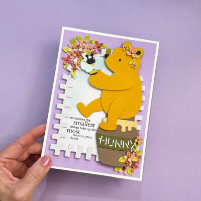 Easy Die-Cut Winnie the Pooh Handmade Card | Spellbinders