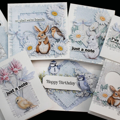 Prints, Texture & Die-Cuts | 10 Easy Carnation Crafts Cards