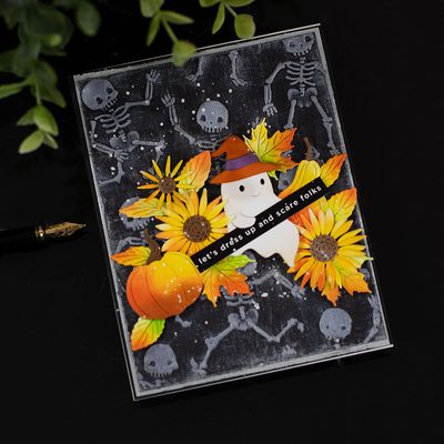 SSS Dancing Skeletons – Cute Halloween Card